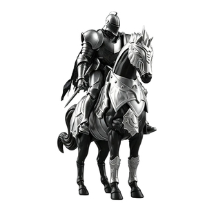 中世纪骑士可动手办战马骑兵DIY组装模型摆件潮玩拼装解压玩具