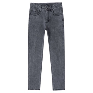 弹力牛仔裤男士直筒春秋季新款工作耐磨宽松休闲大码男款长裤子男