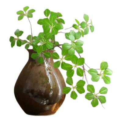 手感观音莲叶仿真花客厅餐桌装饰摆件ins风假花轻奢插花摆设叶子