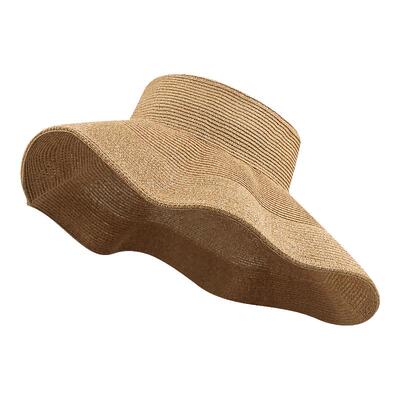 ROUIIEFAO草帽不规则帽檐五色