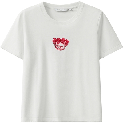 播商场同款短袖T恤女春夏休闲减龄淡人上衣BDS2YD2533