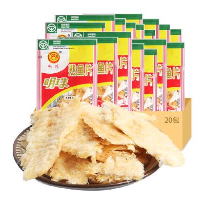 明珠即食舟山特产熟鱼片鱿鱼丝