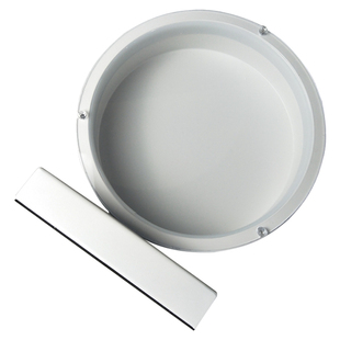 圆形台灯永生花diy制作花器卧室床头小夜灯居家摆件LDE灯花好月圆