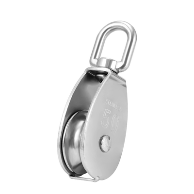 304不锈钢滑轮钢丝绳U型吊环滑轮