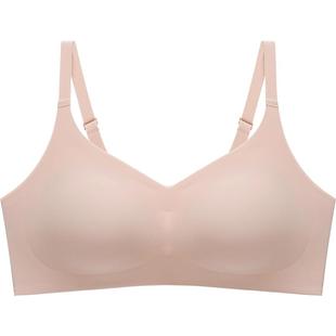 茜施尔红色内衣女无痕薄款调整型聚拢美背无钢圈软支撑背心式文胸