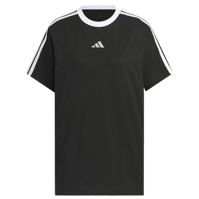 adidas阿迪达斯女子运动健身跑步三条纹百搭宽松短袖T恤KC5439