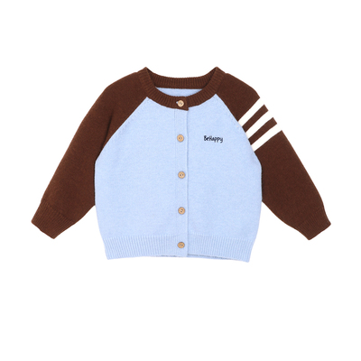 小O爸男婴童 男宝宝毛衣开衫一岁男童冬季腊肠狗婴儿毛衫外套