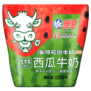 海河牛奶西瓜味10袋20多种口味儿童学生早餐奶天津网红风味奶