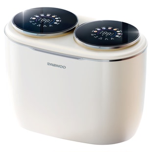 大宇小型双筒洗衣机迷你双桶分区内衣裤袜子双舱全自动清洗机TXD1