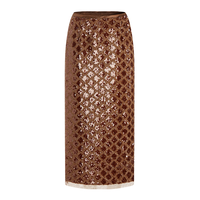 EVAOUXIU重工静奢风半身裙