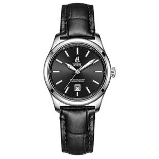 瑞士依波路手表女石英表真皮表带复古系列大三针商务简约女士腕表