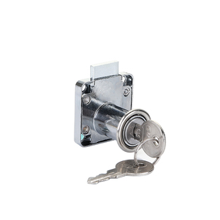 办公桌抽屉锁文件柜子门加长三联老式铁皮安全家具防盗专用芯具头