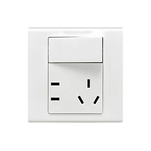 西门子开关插座面板 品宜系列雅白色 一开五孔插座带开关五孔插座