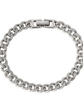 素图女925银简约气质爆闪手链