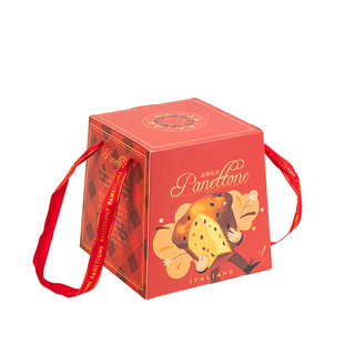 潘娜托尼纸托新年氛围纸盒新款纸杯意大利蛋糕面包烘焙家用红色