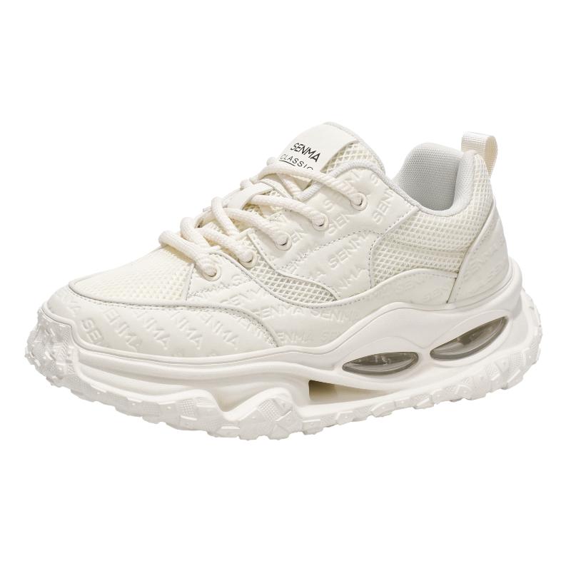 森马男鞋冬季2025新款男士透气网面运动休闲跑步厚底增高老爹潮鞋