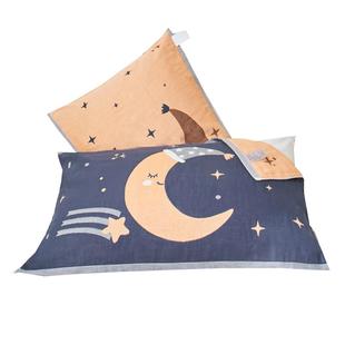 洁丽雅枕巾纯棉一对装可固定全棉ins风单人夏季枕头巾防滑不脱落