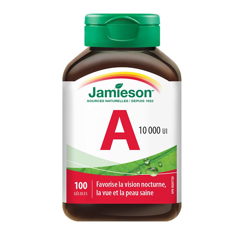 Jamieson健美生维生素A胶囊非胡萝卜素维他命a100粒成人呵护眼睛