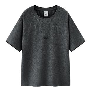 森马短袖T恤女夏短款小狗修身正肩刺绣套头衫小个子时尚简约上衣