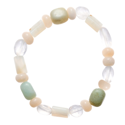 SOFT ROOM林雾白水晶手串月光串珠手链配饰小众