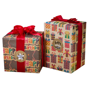 生日礼物包装纸超大尺寸男生女生男孩儿童包礼物的礼盒礼物盒礼品送男友鞋盒子定制logo订制牛皮纸手工材料