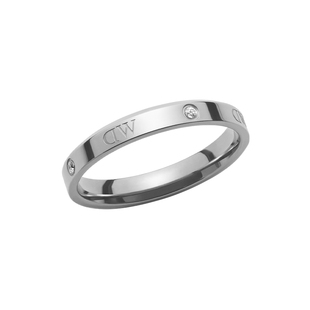 DW戒指女 CLASSIC闪耀星辰指环镶钻典雅银色戒指时尚素圈戒指情侣