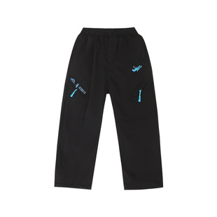 2025新款冲锋裤男女童冬季防风防水透气户外加绒加厚登山滑雪裤潮