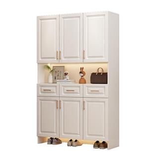 定制鞋柜家用门口客厅门厅柜大容量高立式入户玄关柜阳台实木鞋架