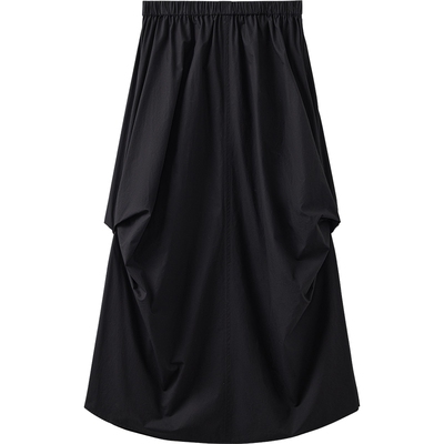 播商场同款黑色高腰显瘦半身裙女夏季新款通勤长裙BDS2BD2282