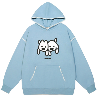 GUUKA联名小狗连帽卫衣