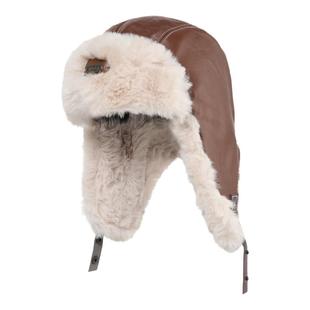 IIING 毛绒雷锋帽男女秋冬加厚保暖护耳防风防寒复古皮革飞行帽子