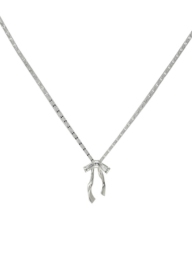 蝴蝶结吊坠高级仙气气质法式颈链