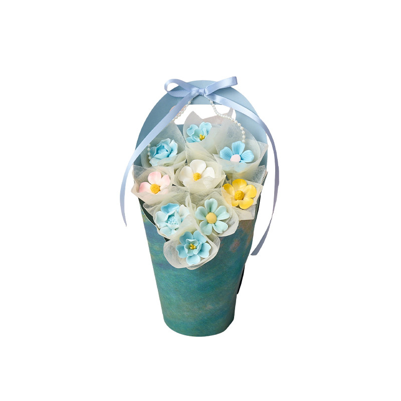 教师节手工成品陶瓷花束景德镇