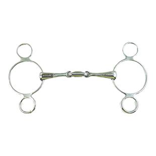 玛尚马具|进口WECAN马术三环衔铁马嚼子障碍口衔铁马匹马具用品