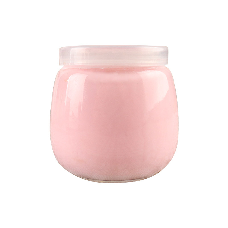 新款胖小布丁瓶耐高温大口杯带盖酸奶机牛奶杯奶吧烘焙专用玻璃瓶