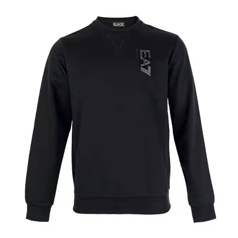 Armani字母印花logo黑色休闲卫衣