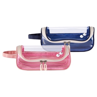 【蒋勤勤代言】卡拉羊透明笔袋男孩简约文具盒女生款笔袋高颜值ins风铅笔盒初中生超火文具袋抑菌防污耐磨