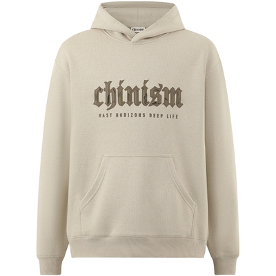 CHINISM赤尘刻字膜印花连帽卫衣