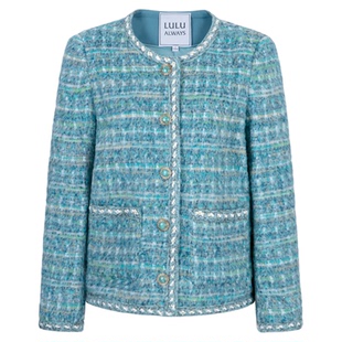 LULUALWAYS【商场同款】25冬季新款清新靓丽名媛优雅小香风外套女