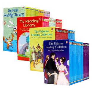 Usborne我的第一二三四个图书馆 My First Reading Library 180册4盒 英文原版绘本 分级阅读绘本礼盒装 故事图画书 章节书