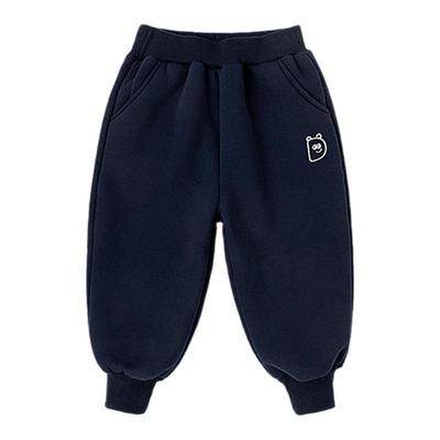 嘟嘟家男童裤子秋冬加厚卫裤儿童长裤冬装宝宝童装休闲裤女童棉裤