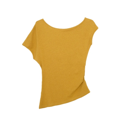 荒荒家小心机设计露斜肩短袖