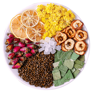 菊花柠檬山楂荷叶茶刮去油廋正品肚子泡水喝的东西脂花茶包养生茶