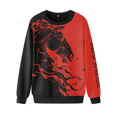 马年卫衣圆领秋冬青少年大码生肖