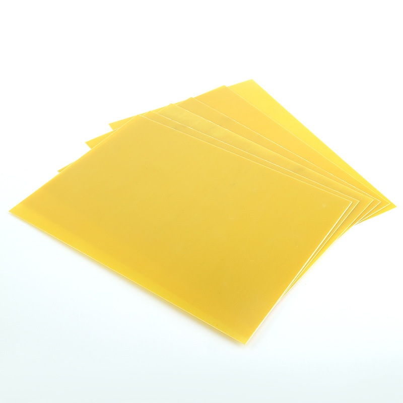 3240黄色绝缘板环氧树脂板锂电池隔热板耐高温双面背胶环氧板垫片