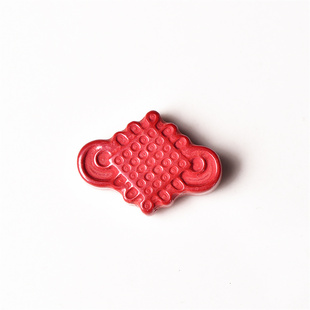 天然原矿朱砂帝王砂双面福字背云手串男女士本命年手项链diy配件