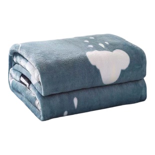 居家办公法兰绒小毛毯床单午睡沙发盖毯小孩空调毯婴儿毯学生宿舍