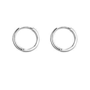 【自营】daisy beauty通体S999足银素圈耳环简约睡觉免摘养耳洞