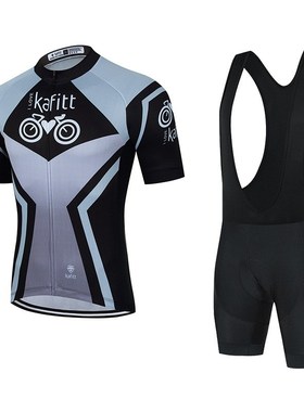 kafitt夏季吸湿排汗公路车骑自行车背带款男女行骑行服服背带运动