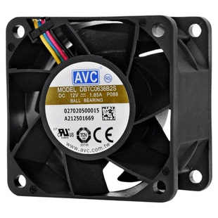AVC暴力6038 12V1.85A 6CM服务器机箱电源PWM散热风扇DBTC0638B2S